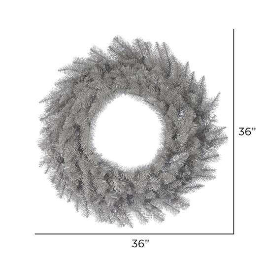 36" Platinum Fir Wreath